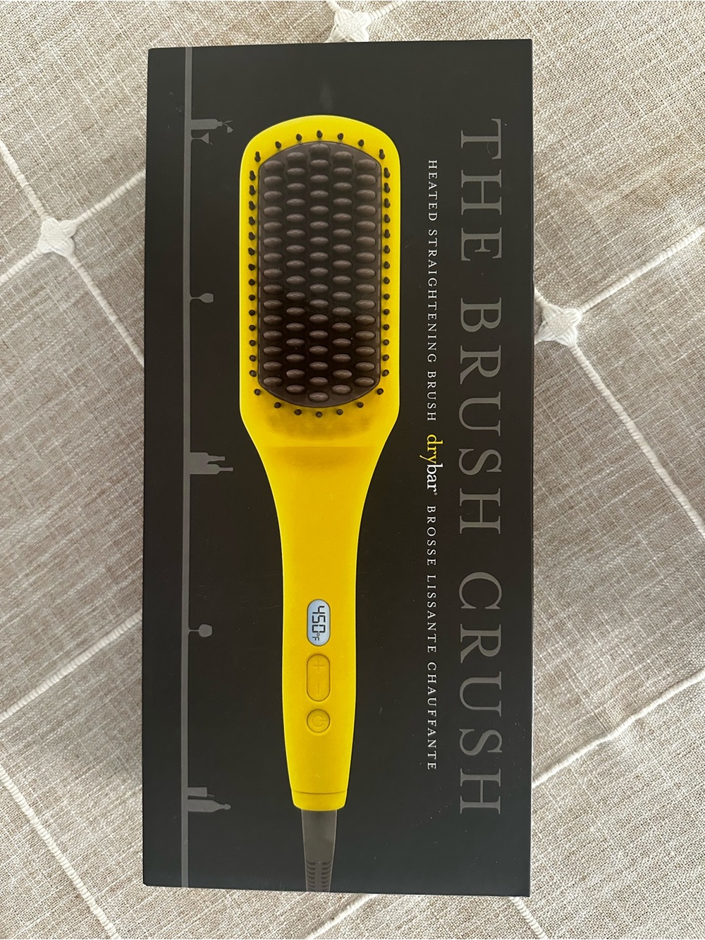 Drybar Yellow Heated Paddle Straightening Brush
